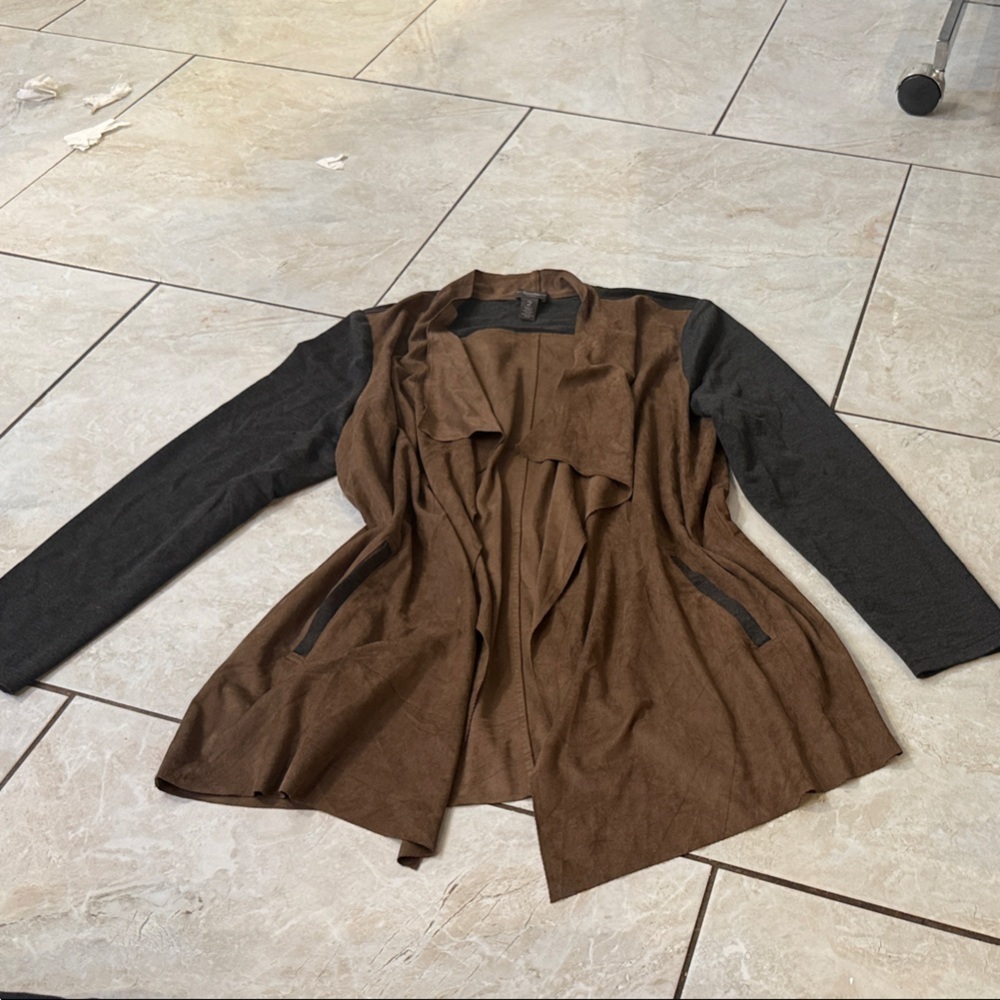 Brown and Black Women's Jacket